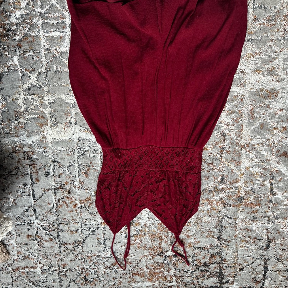 Elegant Burgundy Romper